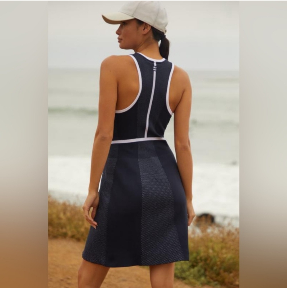 Sweaty Betty Interval Seamless Navy Blue Knit Dress